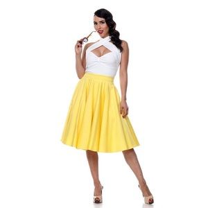 Bettie Page Anna Top in Ivory - NWT